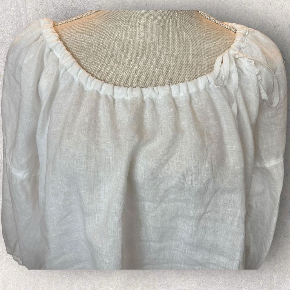 Women’s Johnny Was Linen Top Size Medium - Picture 2 of 11